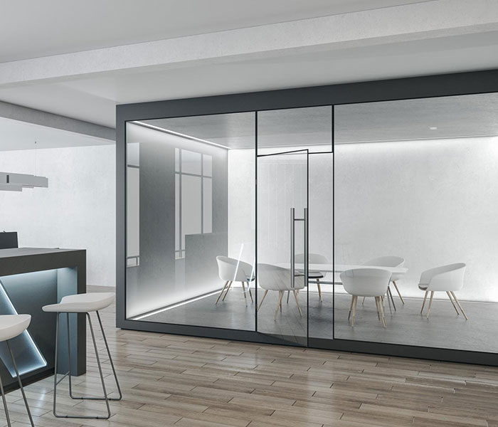 Office smart Glass Partition Sydney